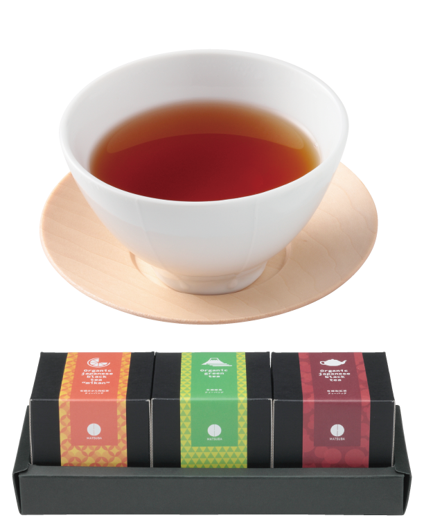 ふじえだオーガニックTea(有機和紅茶、有機みかん入り和紅茶、有機緑茶)